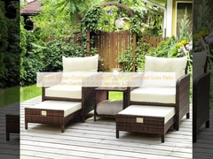 Garden Rattan Outdoor L Shaped Sofa Customized Sizes Patio Furniture Sets Garden Rattan Outdoor L Sofa