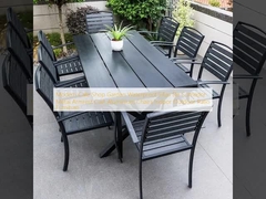 Modern Cafe Shop Garden Waterproof Sillas De Comedor Metal Armrest Cast Aluminium Chairs Indoor Outdoor Patio Furniture