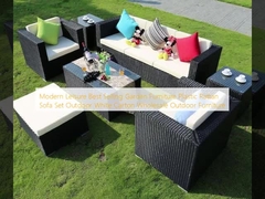 Modern Leisure Best Selling Garden Furniture Plastic Rattan Sofa Set Outdoor White Carton Wholesale Outdoor Furniture