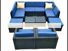 Modern Free combination  Rattan Sofa Settee Table Chairs Sets UV And Waterproof For Outdoor Indoor Relaxation Furniture