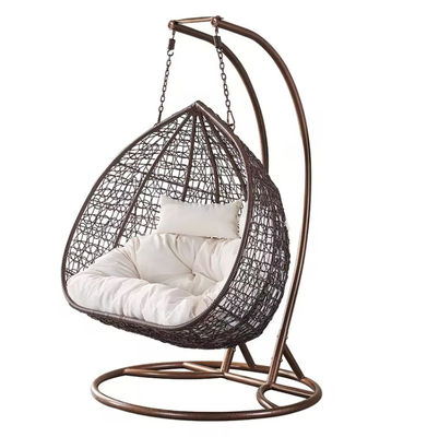 CE BSCI Outdoor Indoor Garden Patio Swing Chair 3 Seater For Hotel And Garden