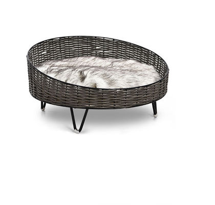 PE Rattan Handwoven Nest Small Animal Pet Bed Cattery Pet House For Dogs Cats Indoor
