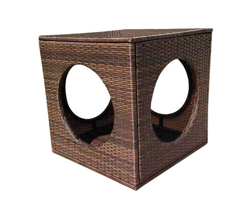 Outdoor Furniture Rattan Wicker Pet House Bed KD Dog House