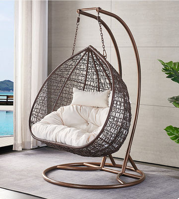 CE BSCI Outdoor Indoor Garden Patio Swing Chair 3 Seater For Hotel And Garden