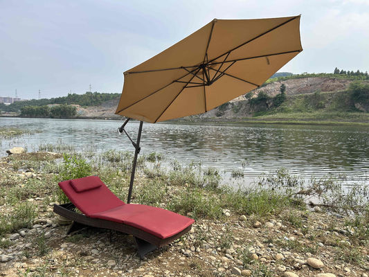 Shade Cantilever Outdoor Garden Parasol Patio Umbrellas Lounge Chair 11 Foot 12 Foot 13 Foot
