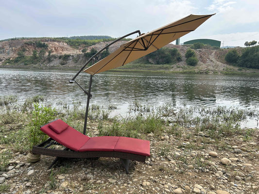 Shade Cantilever Outdoor Garden Parasol Patio Umbrellas Lounge Chair 11 Foot 12 Foot 13 Foot