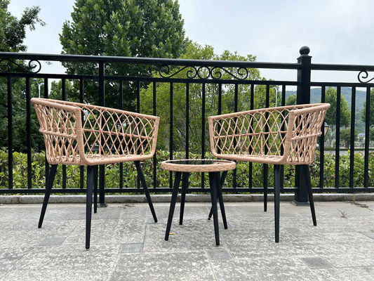 Waterproof Rattan Coffee Table Chair Sets For Garden And Patio Rattan Woven Wicker Outdoor Furniture Set