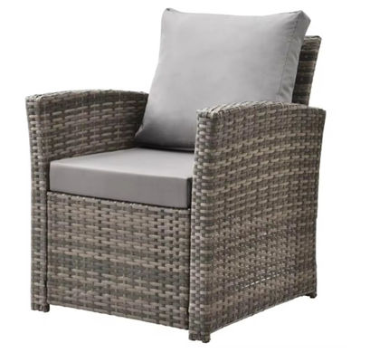 High Quality Aluminum Frame Modern PE Rattan Woven Wicker Handmade Sofa Coffee Table Set Outdoor Indoor Furniture