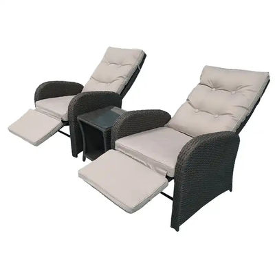2 Seater PE Rattan Sofa And Chair Set With Cushions Table Chair Daybed Garden