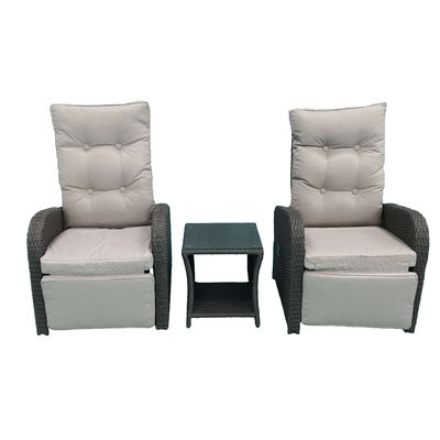 2 Seater PE Rattan Sofa And Chair Set With Cushions Table Chair Daybed Garden