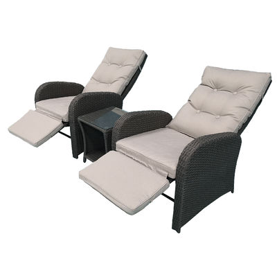2 Seater PE Rattan Sofa And Chair Set With Cushions Table Chair Daybed Garden