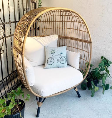 ODM OEM Hanging Patio Swing Chair Outdoor Indoor Garden PE Rattan Swing Chair