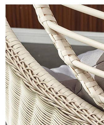 19x1.2mm Birds Nest Egg Chair Outdoor PE Rattan Swing Chair Hotel Garden Hanging