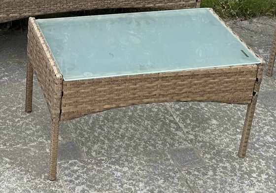 UV Resistant Rattan Sofa Waterproof Design Indoor Outdoor Sofa Table Chair Dining Desk Ottoman Furniture Set