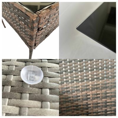 China Factory Wholesale Rattan Sofa Waterproof Design Indoor Outdoor Sofa Table Chair Dining Desk Ottoman Furniture Set
