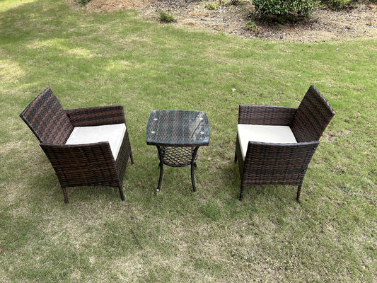 Elegant Design Wholesale Rattan Sofa Waterproof Design Indoor Outdoor Sofa Table Chair Dining Desk Ottoman Furniture Set