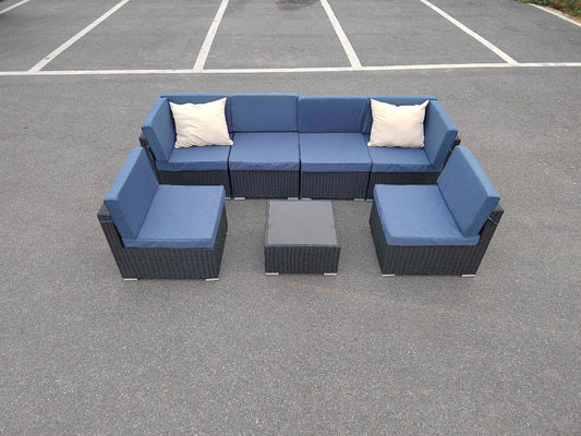 Modern Free combination  Rattan Sofa Settee Table Chairs Sets UV And Waterproof For Outdoor Indoor Relaxation Furniture