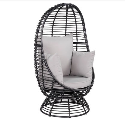 Egg Round Patio Outdoor Indoor Garden PE Rattan Swing Chair Hotel Garden