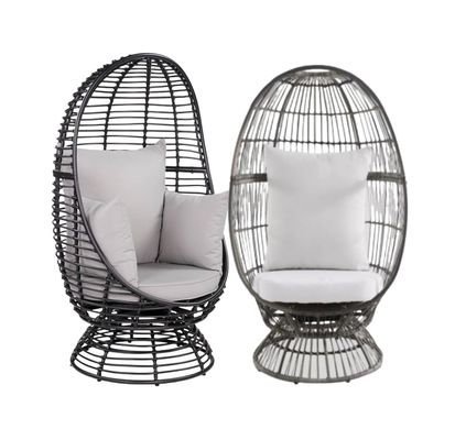 Egg Round Patio Outdoor Indoor Garden PE Rattan Swing Chair Hotel Garden