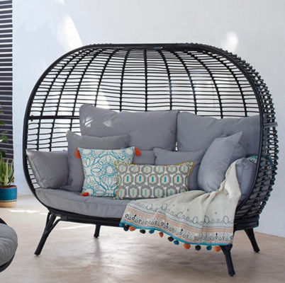 Patio Outdoor Indoor Garden PE Rattan Swing Chair For Hotel Garden Furniture Egg