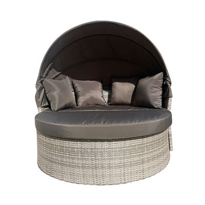 PE Rattan Garden Lounge Chair Sofa Furniture Chair Daybed Lying Bed Beach