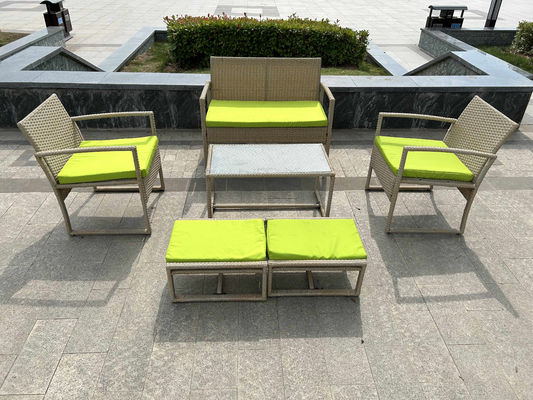 Handmade Rattan Woven Coffee Table Chair For Outdoor Dining And Relaxing Table Chair Ottoman Furniture Sets