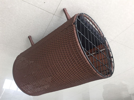 CE BSCI Rattan Pet With Cushion Flat Round Rattan For Cat Dog Pet House Kennel Outdoor Furniture