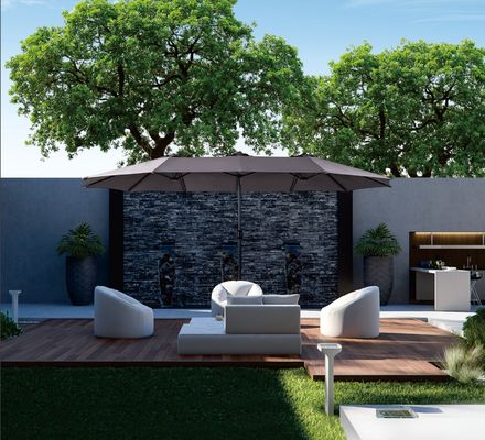 15 Ft  13 Ft 10 Ft Patio Umbrella Sunshade Backyard Banana Umbrella Garden Parasol Sun Protection