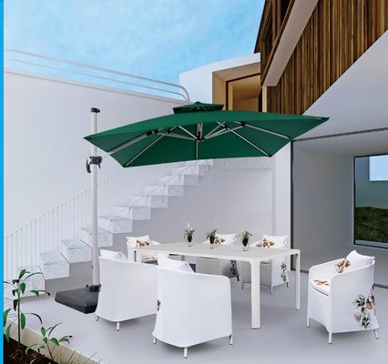 ODM OEM Big Size Square Patio Umbrella Large Solar Umbrella Outdoors Hotel Garden Sunshades Beach Led