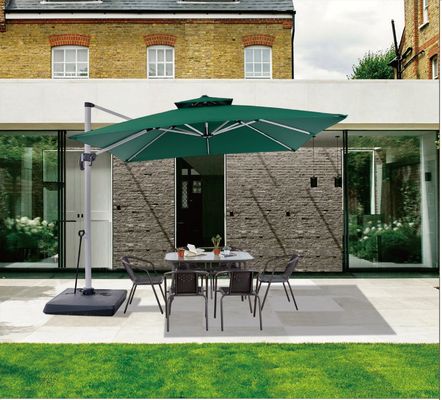 ODM OEM Big Size Square Patio Umbrella Large Solar Umbrella Outdoors Hotel Garden Sunshades Beach Led