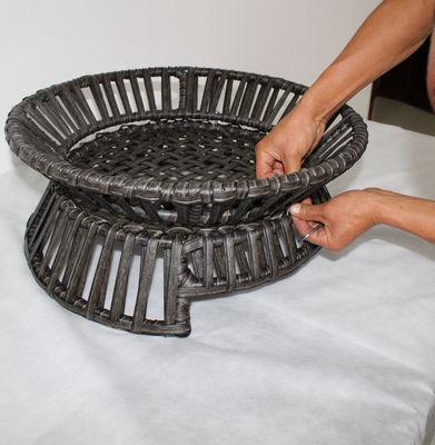 Large Wicker Dog Bed Baskets Woven Rattan Natural Mattress Cat Pet Nest Puppy Dog Rest Bed
