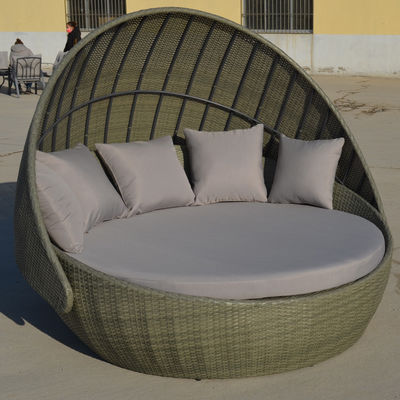 Villa Patio Pool Beach rattan furniture round chair Lounger Outdoor Wicker Round Bed