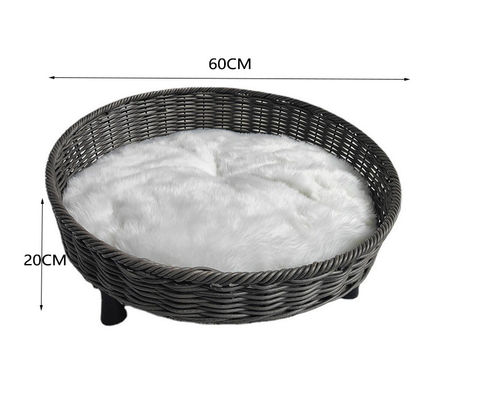 Morden Style Artificial Rattan Pet Furniture Fashion Indoor Pet Bed Dog Bed House Waterproof
