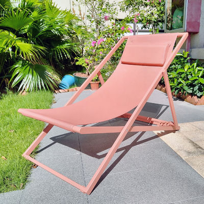 Outdoor Folding Camping Lounge Chair Portable Foldable Wooden Beach Adjustable