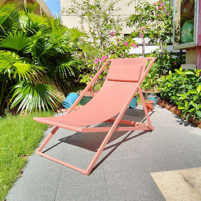 Outdoor Folding Camping Lounge Chair Portable Foldable Wooden Beach Adjustable