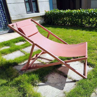 Outdoor Folding Camping Lounge Chair Portable Foldable Wooden Beach Adjustable