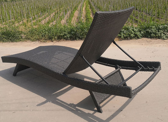 LC1008 Hotel Rattan Style Outdoor Wicker Sun Loungers Pool Outdoor