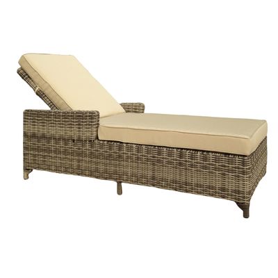 LC1015 Poly Rattan Garden Outdoor Indoor Rattan Lounge Chair Beach Sun Holiday