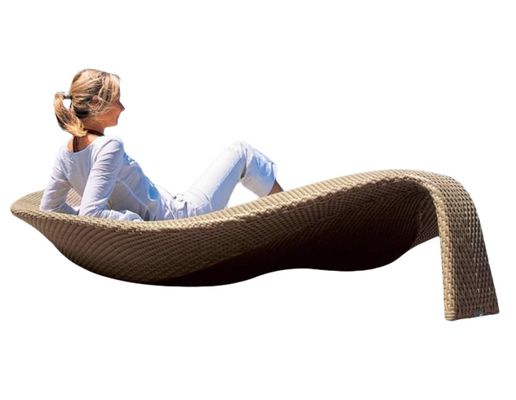 190x45x64cm Sun Loungers Chaise Weaving Vine Lying Chair Courtyard Party Sunbed