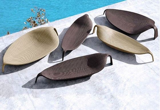 190x45x64cm Sun Loungers Chaise Weaving Vine Lying Chair Courtyard Party Sunbed