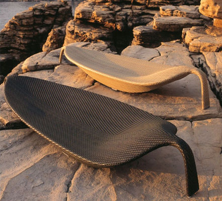190x45x64cm Sun Loungers Chaise Weaving Vine Lying Chair Courtyard Party Sunbed