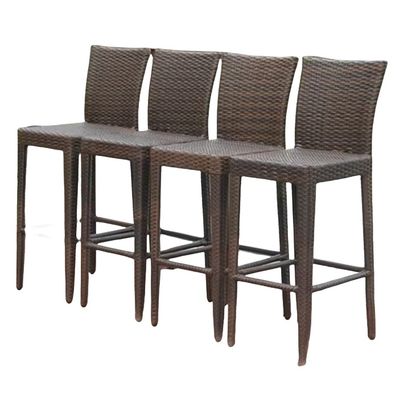 Vintage High Wooden Black Metal Bar Stool Set Of 4 Chair School Gym Workshop Home Bar