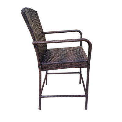 Villa Patio Wicker Rattan Counter Height Bar Stools Conversation Square Dining