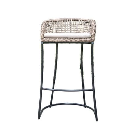 Single Chair High Bistro Kitchen Bar Table And Stools Rattan Chair Set Bar
