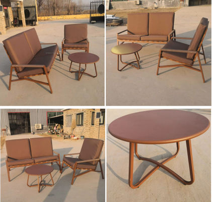 Attractive Design Modern Sofa Set Furniture Luxury Teak Wood Outdoor Patio Garden Sofa Set With Cushion Furniture Set