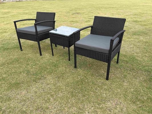 indoor garden compact rattan bistro set Combination Patio Garden Sofa Balcony Terrace Coffee Shop