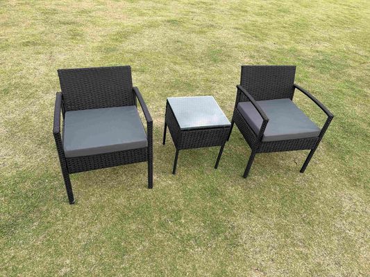 indoor garden compact rattan bistro set Combination Patio Garden Sofa Balcony Terrace Coffee Shop