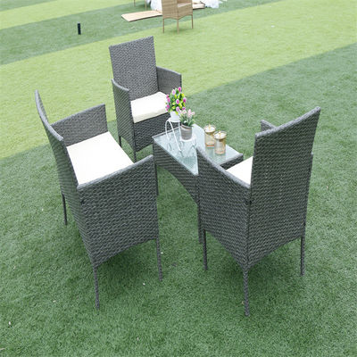 Garden Wicker Table And Chairs Plastic Wicker Sofa Set Rattan Patio Leisure Furniture