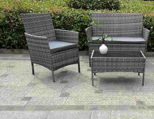4 Seater Rattan Garden Table And Chairs Wicker Table Chairs Garden Furniture Set