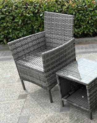 Garden Compact Rattan Table And Chairs  Large Outdoor Garden Sets